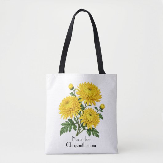November-Chrysanthemenblüten Tasche (Vorderseite)