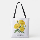 November-Chrysanthemenblüten Tasche (Rückseite)
