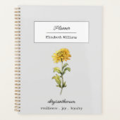 NOVEMBER CHRYSANTHEMUM GEBURTSBLUME PERSONALISIERT PLANER (Vorderseite)