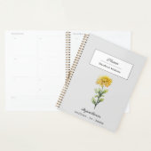 NOVEMBER CHRYSANTHEMUM GEBURTSBLUME PERSONALISIERT PLANER (Anzeige)