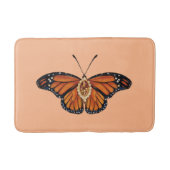 November Citrine Monarch Butterfly Design Badematte (Vorderseite)