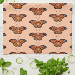 November Citrine Monarch Butterfly Design Geschirrtuch