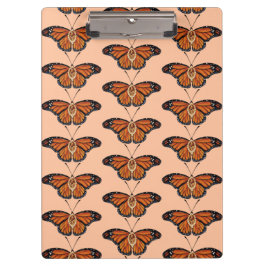 November Citrine Monarch Butterfly Design Klemmbrett