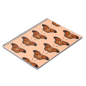 November Citrine Monarch Butterfly Design Notizblock (Linke Seite)