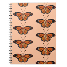 November Citrine Monarch Butterfly Design Notizblock