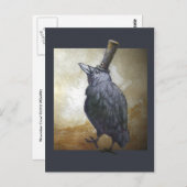 November Crow Postcard Postkarte (Vorne/Hinten)