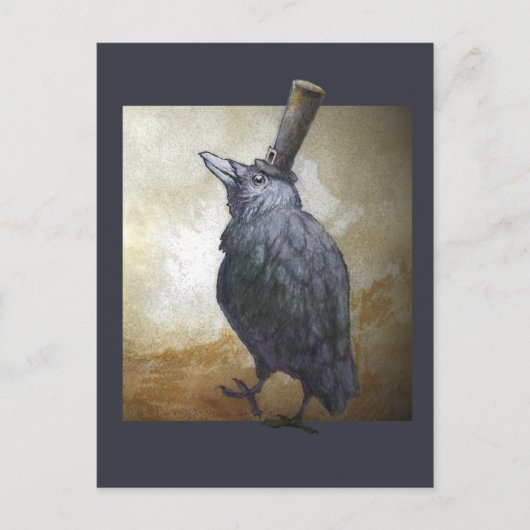 November Crow Postcard Postkarte (Vorderseite)