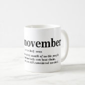 November - Definition Kaffeetasse (VorderseiteRechts)