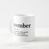 November - Definition Kaffeetasse (Vorderseite Links)