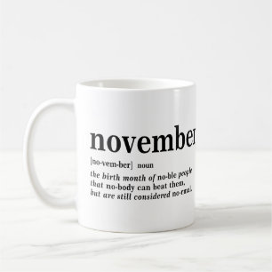 November - Definition Kaffeetasse