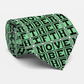 November Der 5. Typ Fawkes Day Krawatte (Gerollt)