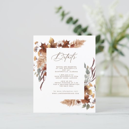 November Details Card (Stehend Vorderseite)