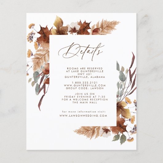 November Details Card (Vorderseite)