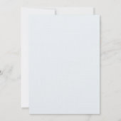 "November Elegance" Einladbare Hochzeit Einladung (Rückseite)