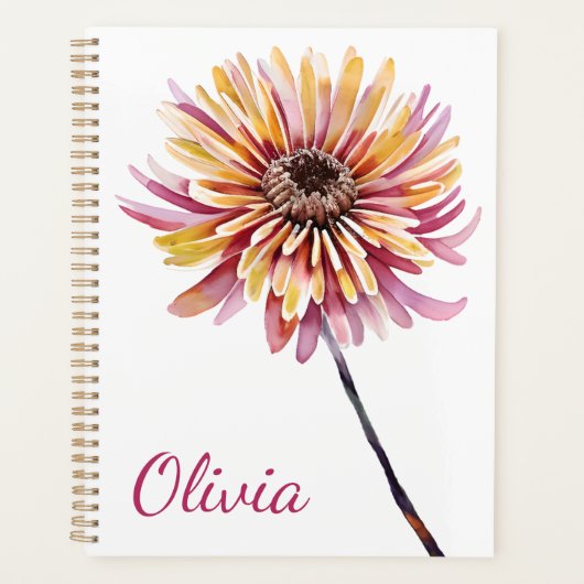 November Geburt Blume Geschenke Chrysanthemum Blum Planer (Vorderseite)