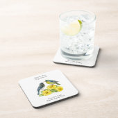 November Geburtsmonat Blume Chrysanthemum Birds Getränkeuntersetzer (Rechte Seite)