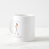 November-Geburtsmonat Mädchen | Monogramm Kaffeetasse (Vorderseite Links)