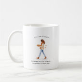 November-Geburtsmonat Mädchen | Monogramm Kaffeetasse (Links)