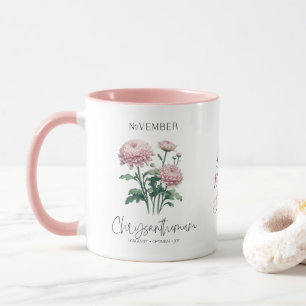 November-Geburtsmonats-Blume Chrysantheme Geschenk Tasse