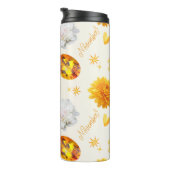 November Geburtsstein & Blume | Citrin & Chrysanth Thermosbecher (Nach rechts gedreht)