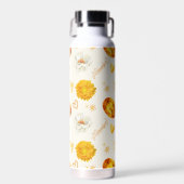 November Geburtsstein & Blume | Wasserfarbe Trinkflasche (Vorne)