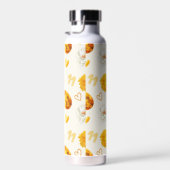 November Geburtsstein & Blume | Wasserfarbe Trinkflasche (Rechts)