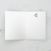 November Geburtstag, Chickadee, Bird Karte (Innenseite)