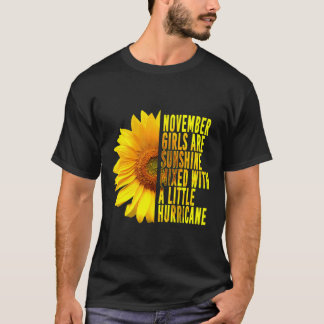 November Girls Sunshine Mixed Hurricane Sonnenblum T-Shirt