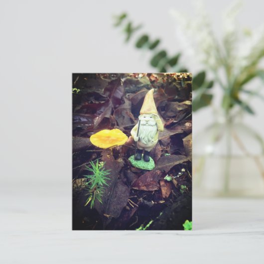 November Gnome Postkarte (Stehend Vorderseite)