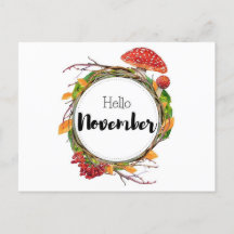 November-Hello-Postkarte