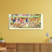 November; Hirschjagd Leinwanddruck (Insitu (Wohnzimmer))