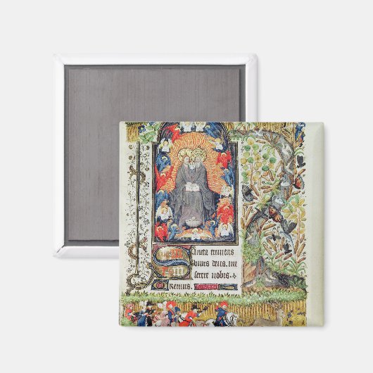 November; Hirschjagd Magnet (Vorderseite/Rückseite)