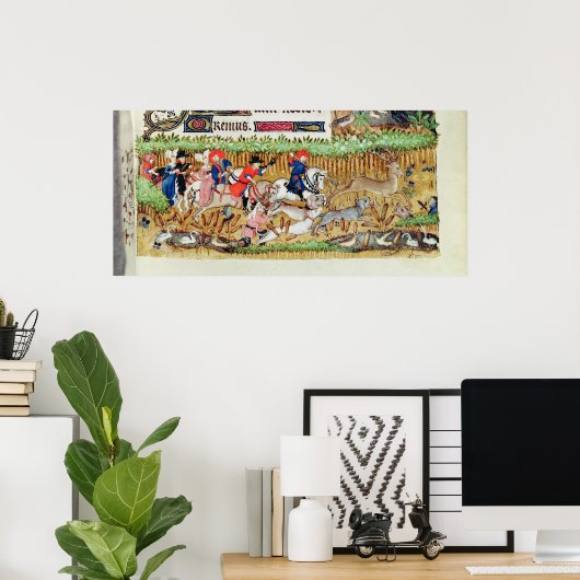 November; Hirschjagd Poster (Heimbüro)