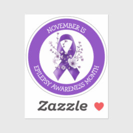 November is Epilepsy Awareness Month Aufkleber