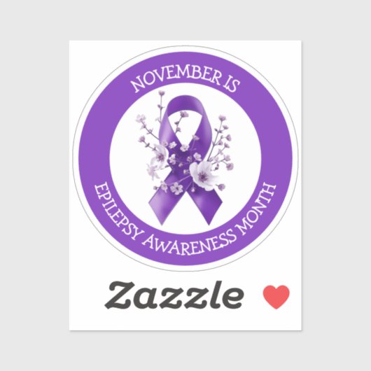 November is Epilepsy Awareness Month Aufkleber (Blatt)