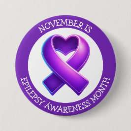 November is Epilepsy Awareness Month Button