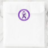 November is Epilepsy Awareness Month Runder Aufkleber (Tasche)