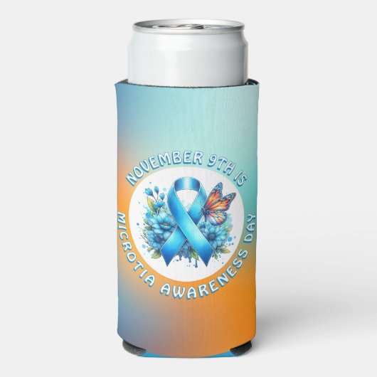 November is Microtia Awareness Month and Day Selters Dosenkühler (Seltzer Rückseite)