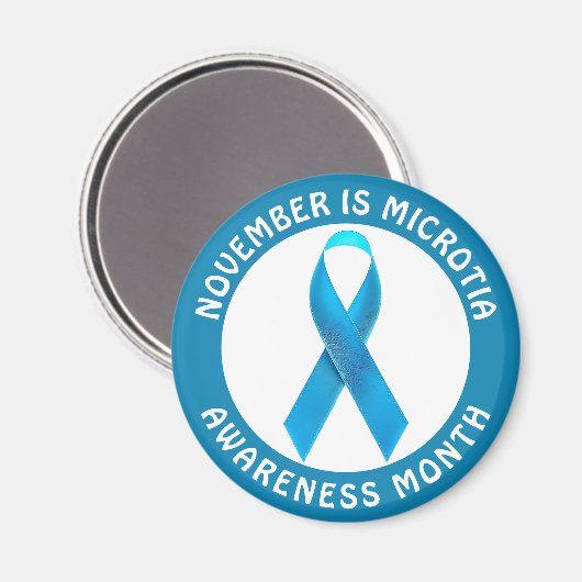 November is Microtia Awareness Month  Magnet (Vorderseite/Rückseite)