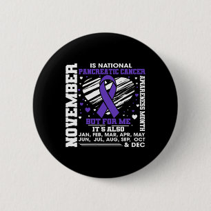 November ist das nationale Bauchspeicheldrüsenkreb Button