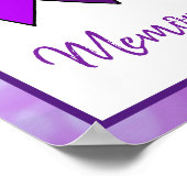 November ist der Monat der Alzheimer-Krankheit Poster (Ecke)