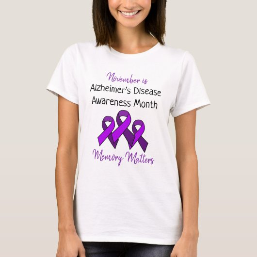 November ist der Monat der Alzheimer-Krankheit T-Shirt (Vorderseite)
