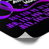 November ist Epilepsie-Sensibilisierungsmonat Ribb Poster (Ecke)