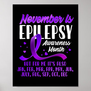 November ist Epilepsie-Sensibilisierungsmonat Ribb Poster
