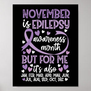 November ist Epilepsie-Sensibilisierungsmonat Ribb Poster