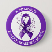 November ist Monat des Epilepsie-Bewusstseins Button (Vorderseite)