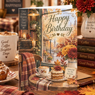 November Kaffeeliebhaber Kaffee Alles Gute zum Geb Karte