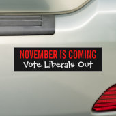 NOVEMBER KOMMT - Abstimmungs-Liberale heraus Autoaufkleber (Auf Auto)
