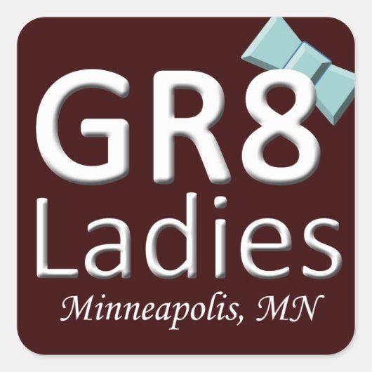 November-Logo der Gr8Ladys MSP Stickers (Vorderseite)