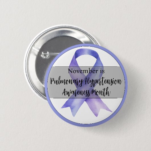 November Lungenhypertonie Button (Vorne & Hinten)